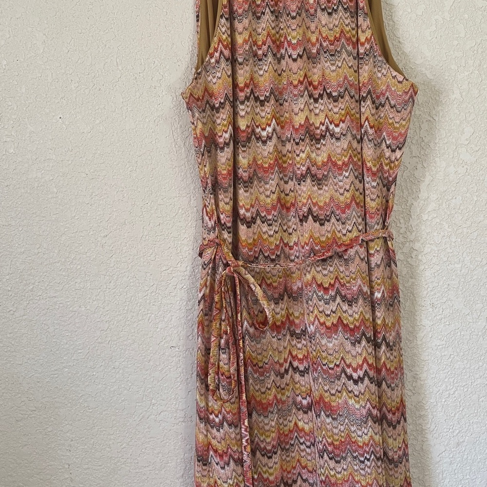 ( NEW ) Ann Taylor Multicolor Sleeveless Dress - Picture 4 of 12